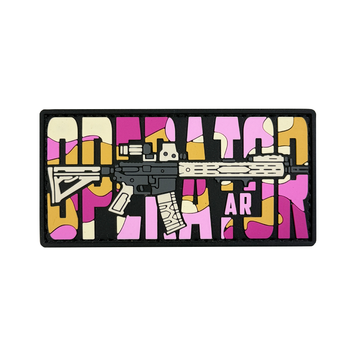 ПВХ патч &laquo;OPERATOR AR&raquo; pink camo AT-117 фото