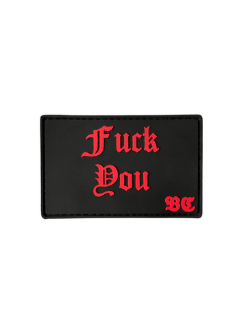 ПВХ патч "FUCK YOU" red BG-22 фото