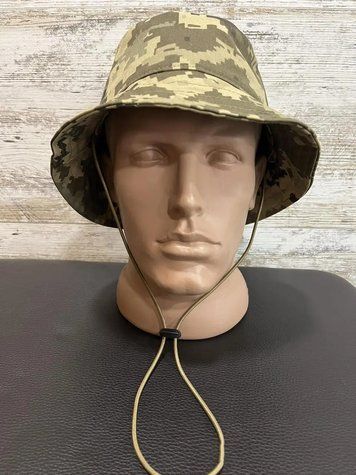 Панама военная с короткими полями, рип-стоп 60% хлопок\40% полиэстер ТМ "Trend" 55 TD-2022-MM14 фото