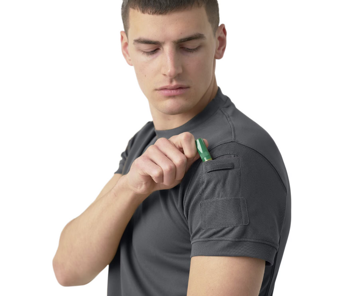 Футболка термоактивна Helikon-Tex Tactical T-Shirt TopCool. Сірий HC3246-35 фото