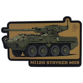 ПВХ патч "ТЕХНІКА M1128 STRYKER MGS" PE-12 фото