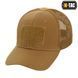M-Tac бейсболка з липучкою та сіткою Flex ріп-стоп Coyote Brown 40534017 3 коричневий фото