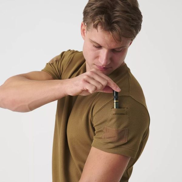 Футболка термоактивна Helikon-Tex Tactical T-Shirt TopCool. Койот HC3247-11 фото