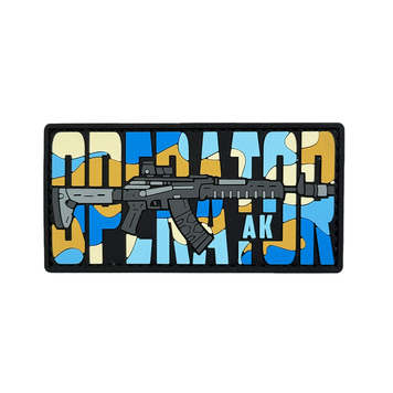 ПВХ патч &laquo;OPERATOR AK&raquo; blue camo AT-110 фото