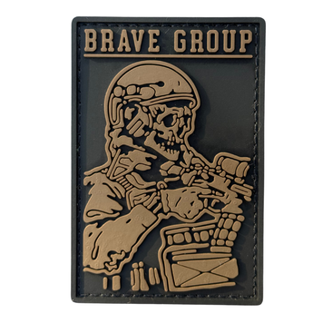 ПВХ патч &laquo;BRAVE GROUP&raquo; койот BG-29 фото