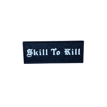 ПВХ патч "SKILL TO KILL" mini black STK-5 фото