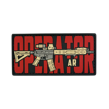 ПВХ патч &laquo;OPERATOR AR&raquo; red AT-114 фото